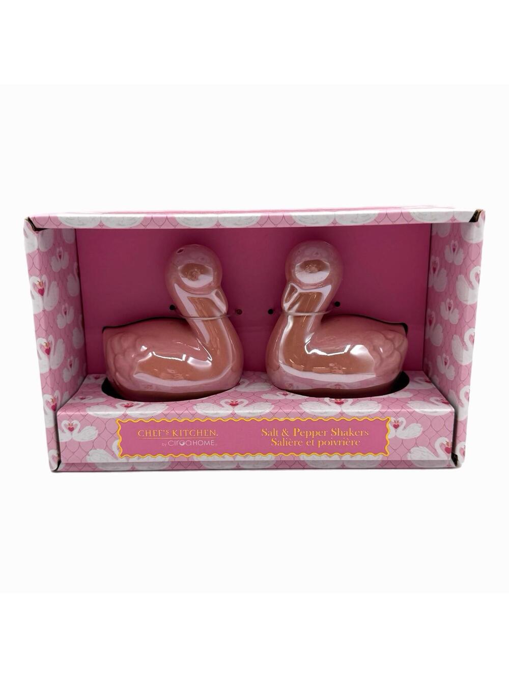 Pink Doves Ceramic Salt & Pepper Shakers – Valentine’s Day – New in Box